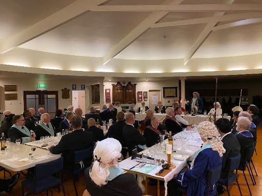 Members and guests dining together at the Ellerslie Masonic Centre.